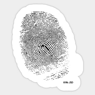 finger print Sticker